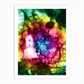 Watercolor Abstraction Deep Space Perspective Art Print