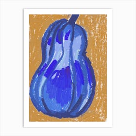 Blue Pumpkin Art Print