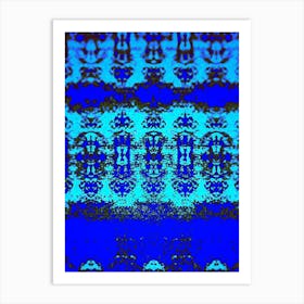 Abstract Blue Pattern Stock Illustration Art Print