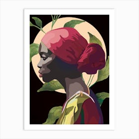 Woman With Headscarf 2 Art Print