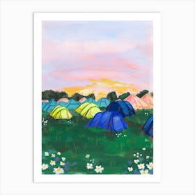 Lets Go Camping Art Print