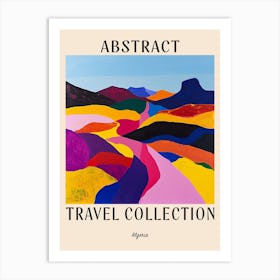 Abstract Travel Collection Poster Algeria 4 Art Print