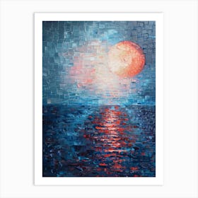 Sunset Over The Ocean 74 Art Print