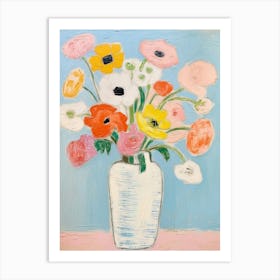 Flower Painting Fauvist Style Ranunculus 1 Art Print