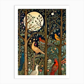 William Morris Birds In The Forest 1 Art Print