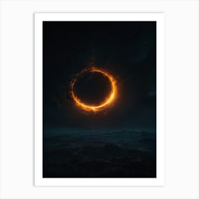 Fire Moon Art Print