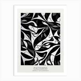 Patterns Abstract Black And White 7 Poster Art Print