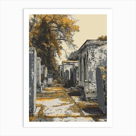 St Louis Cemetery No 1 Painting 4 Art Print