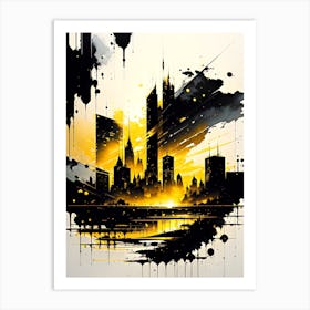 Abstract Cityscape 1 Art Print