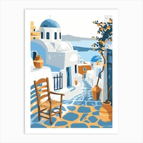 Greek Village 6 Art Print