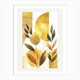 Golden Leaves 35 Art Print