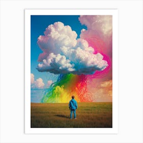 Rainbow Cloud In The Sky Art Print
