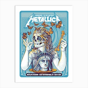 Metallica band poster Art Print