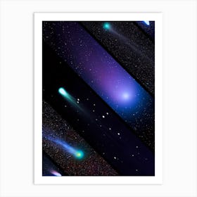 Space collage: comets mashups — space poster, science poster, space photo Art Print