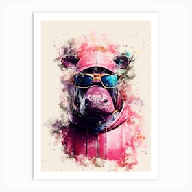 Hippo Art Print