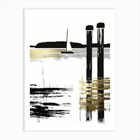 Sailboats On The Water 3 Art Print