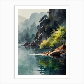 Landscape Painting 215 Art Print