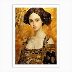 Mosaic Of A Woman 2 Art Print