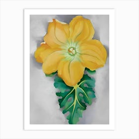 Georgia O'Keeffe - Squash Blossom No. II, 1925 Art Print