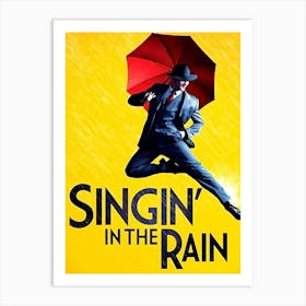 Singing In The Rain, Movie Poster Art Print