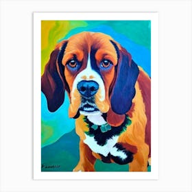 Sussex Spaniel Fauvist Style Dog Art Print