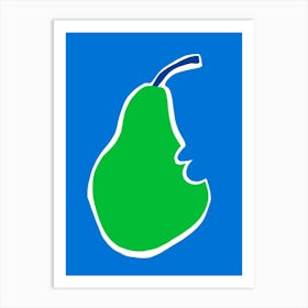 Giant green Pear Art Print