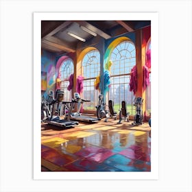 Colorful Gym Art Print