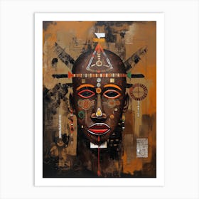 Cultural Mosaic: Patterns and Symbols of Africa Art Print