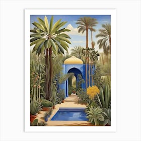 Garden In Morocco Art Print