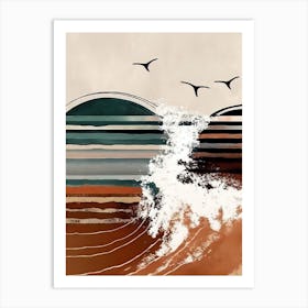 Abstract Ocean 4 Art Print