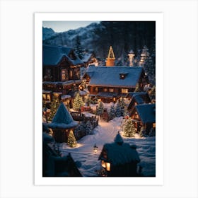 Christmas Village Art Print