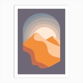 Fourty Shades Of Mountain Art Print