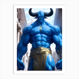 Blue Demon Art Print