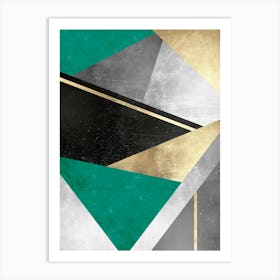 Marble And Gold 2 Art Print