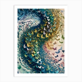 Butterflies In The Wind Art Print