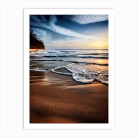 Sunset On The Beach 3 Art Print