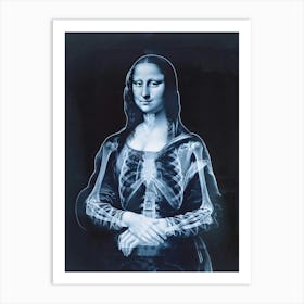 Mona Lisa X Ray Art Print