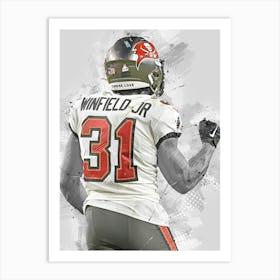 Antoine Winfield Jr Tampa Bay Buccaneers Art Print