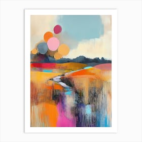 Abstract Modern Landscape Painting Art Print