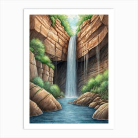 Waterfall 5 Art Print