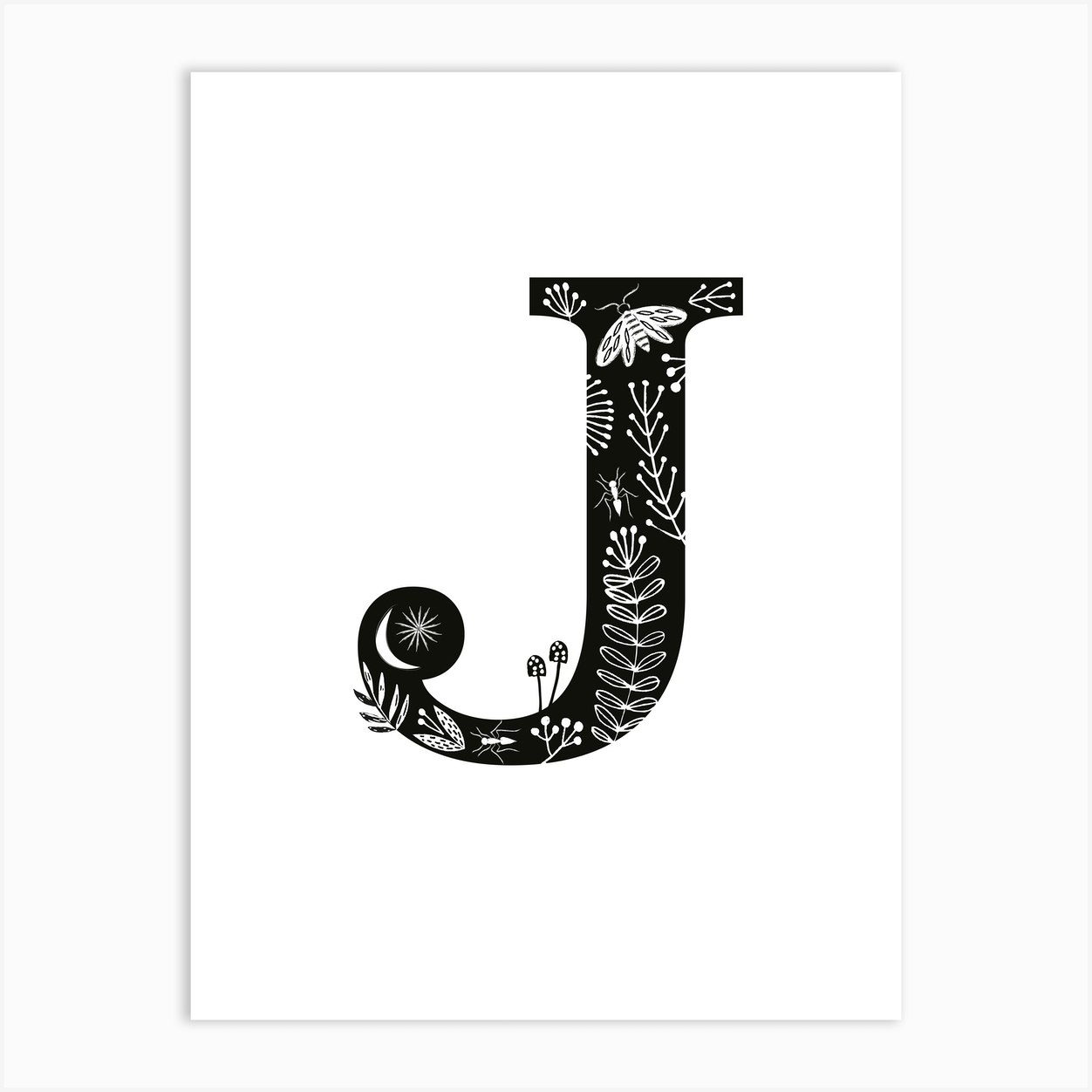 letter j art print by maggiemagoo designs fy