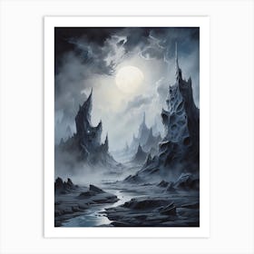 Dark Fantasy Landscape Art Print