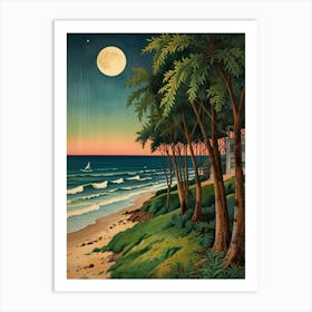 William Morris Hawaiian Sunset Art Print