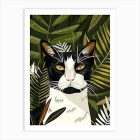 Cat In The Jungle 45 Art Print