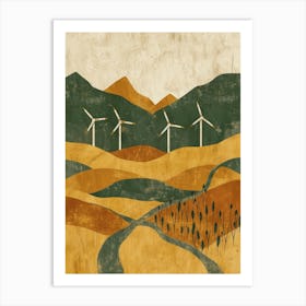 Windmills Art Print