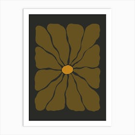 Autumn Flower 04 - Drab Art Print