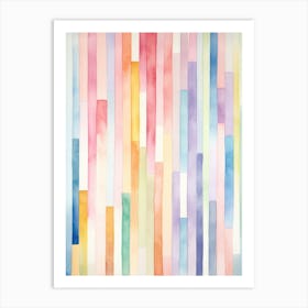 Rainbow Stripes Art Print