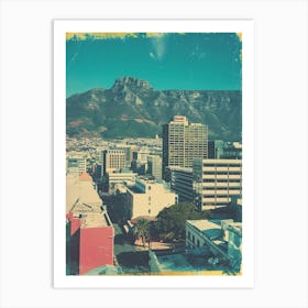 Cape Town Retro Polaroid Inspired 2 Art Print