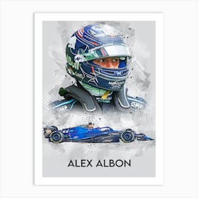 Alex Albon Williams 1 Art Print