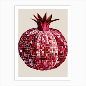 Mosaic Pomegranate 1 Art Print